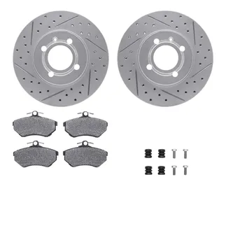 R1 Concepts WBTH1-74011 Brake Rotors - Carbon Coated - D/S W/ Euro Ceramic Pads & Hdw